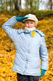 Girlie & autumn Stock Image