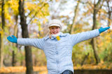 Girlie & autumn Royalty Free Stock Photos