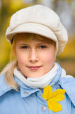 Girlie & autumn Stock Image
