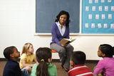Teacher Reading to Students Royalty Free Stock Photo