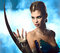 Stock Image : Beauty alien woman