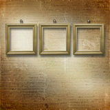 Wooden frameworks for portraiture Royalty Free Stock Photography