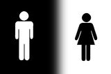 Black and white gender Royalty Free Stock Photos