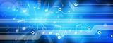 Music Background Panorama Royalty Free Stock Photo