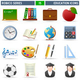 Education Icons - Robico Series Stock Images
