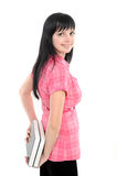 Young girl with book Royalty Free Stock Image