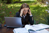 Learning for examination. Stock Images