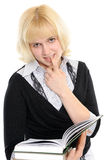 Young girl with book Royalty Free Stock Images