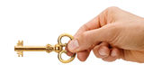House Key In Hand Stock Photography