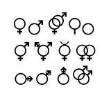 Gender symbols Stock Photos