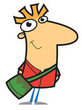 Cartoon student Royalty Free Stock Image