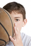 Youth with Basketball Royalty Free Stock Photography