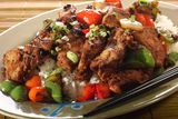 Ginger ribs Stock Photo