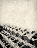 Tough Grunge Weight Training Stock Photo