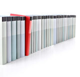Books in a row Royalty Free Stock Photography