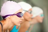 Female swimmers Royalty Free Stock Photography