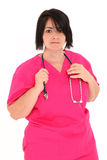 Over Weight Nurse Royalty Free Stock Photo