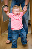 Learn to walk Royalty Free Stock Photography