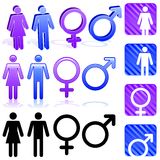 Gender icons Stock Photography