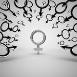 Gender symbols. Royalty Free Stock Images