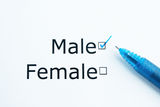 Gender question Stock Image