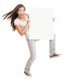 Banner ad woman Stock Images