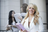 Female College Student Smiling Royalty Free Stock Photography
