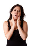 Woman with dental jaw pain Royalty Free Stock Photography