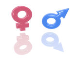 Gender symbols Royalty Free Stock Image