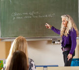 Teaching french Stock Photography