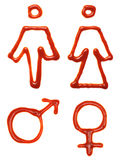 Gender symbols Royalty Free Stock Photo