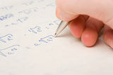 Math exercise study Royalty Free Stock Photo