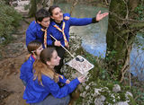 Scouts learn orientation 3 Stock Photography