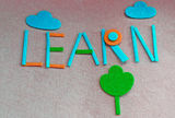 LEARN word Royalty Free Stock Photo