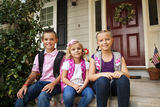 School Children Ready For School Royalty Free Stock Photography