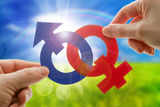 Gender symbols Stock Photos
