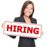 Job woman hiring Stock Photography