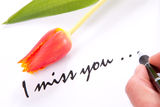 I miss you love Stock Photos