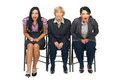 Shocked group of businesswomen Royalty Free Stock Image