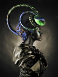 Beautiful alien lady Stock Photos