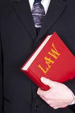 Lawyer Holding Law Book Royalty Free Stock Images