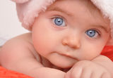 Young Baby Looking at You Royalty Free Stock Photography