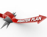Disaster Plan - Arrow Jumping Over Hole Royalty Free Stock Photos