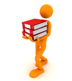 Man and folders Royalty Free Stock Photos