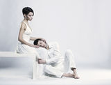 Young elegant couple Royalty Free Stock Photo