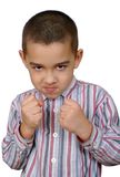Kid ready to fight Stock Photos
