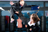 Martial Arts sport training and business Royalty Free Stock Photos