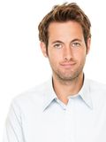 Man portrait isolated on white Stock Photography