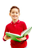 Boy with textbook Stock Image