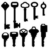 Key Silhouettes Stock Photography